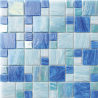 ALTTOGLASS   Pool Tile Cascade Blue Blend
