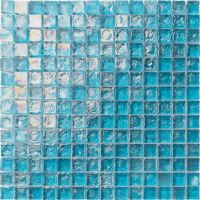 ALTTOGLASS   Pool Tile Sample Ocean Turquoise Blend